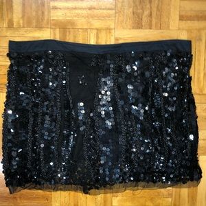 Beaded Mini Skirt